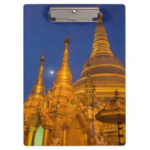 Shwedagon Pagoda at night, Myanmar Clipboard