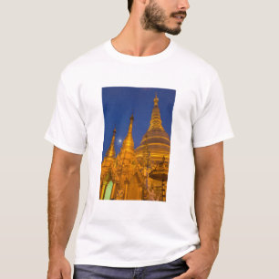 Shwedagon Pagoda at night, Myanmar T-Shirt