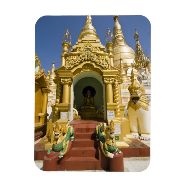 Shwedagon Pagoda (Paya), large temple site that 4 Magnet (Vertical)