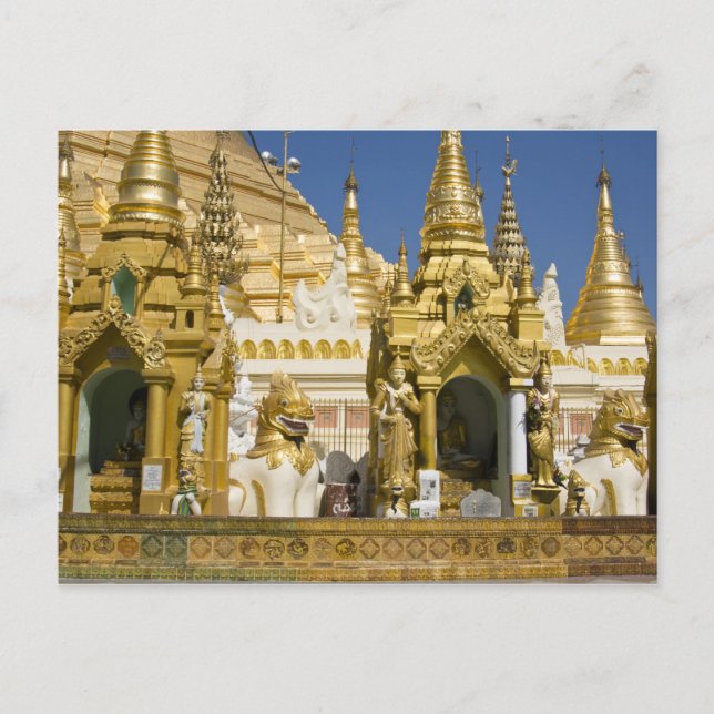 Shwedagon Pagoda (Paya), large temple site that Postcard (Front)
