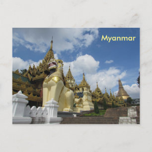Shwedagon Pagoda, Yangon, Myanmar Postcard