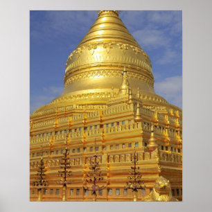 Shwezigon Pagoda in Bagan, Bagan (Pagan), 2 Poster