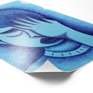 Shy boy photo print