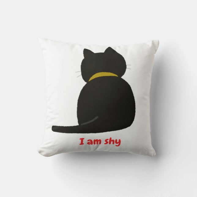 shy cat cushion (Front)