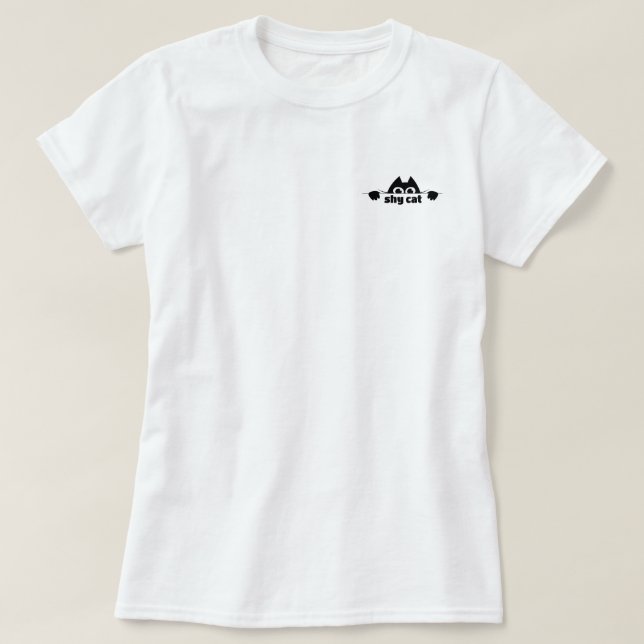 Shy Cat T-Shirt (Design Front)