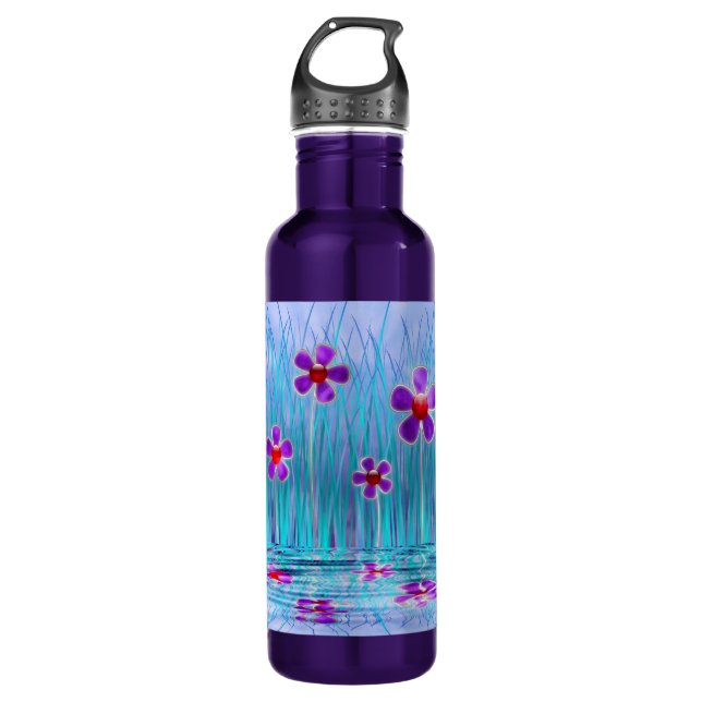 Shy Daisies 710 Ml Water Bottle (Front)