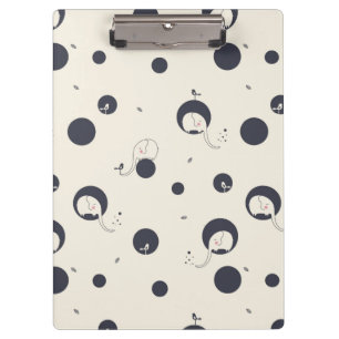 Shy Elephant Pattern Clipboard