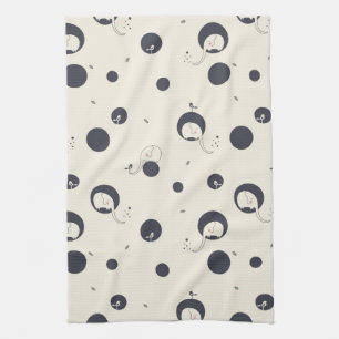 Shy Elephant Pattern Tea Towel