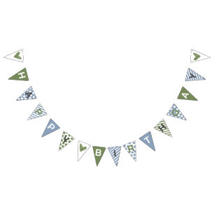 Shy Guy Happy Birthday Bunting Banner