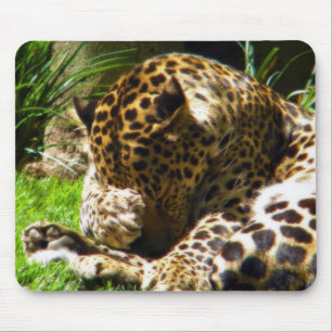 Shy Leopard Mouse Mat