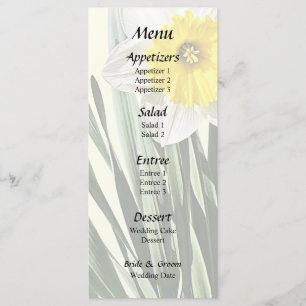 Shy Little Daffodil Menu