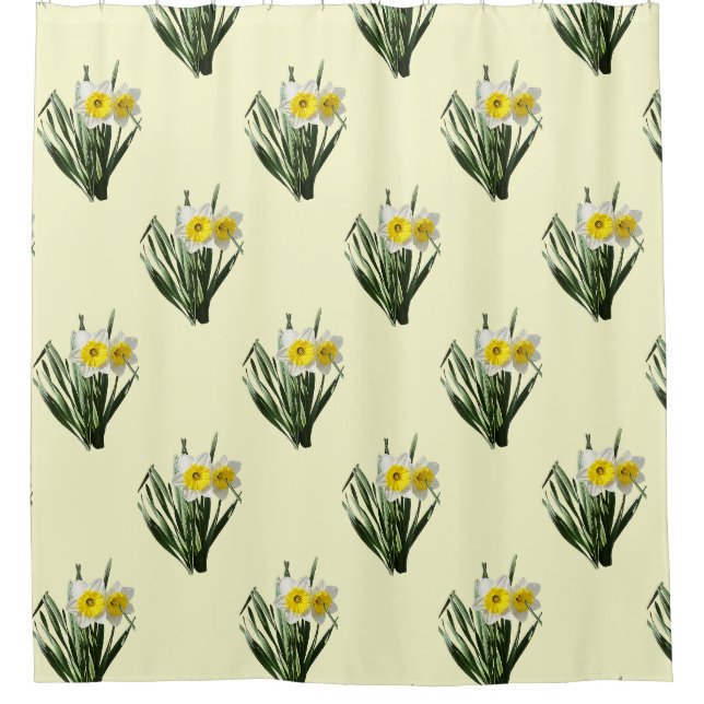 Shy Little Daffodil Shower Curtain (Front)