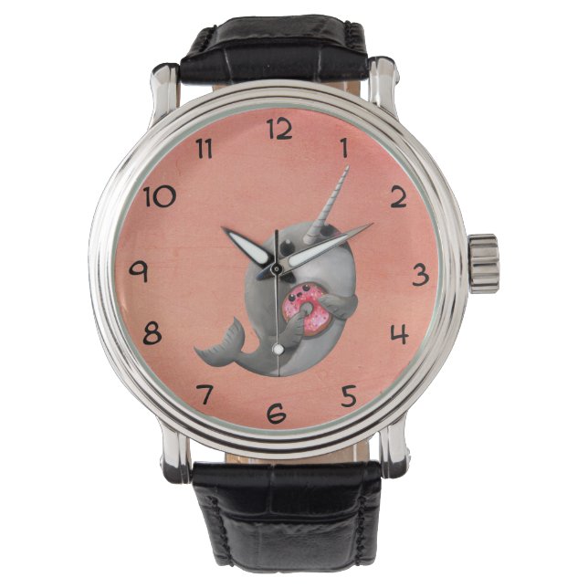 Shy Narwhal with Doughnut Watch (Front)