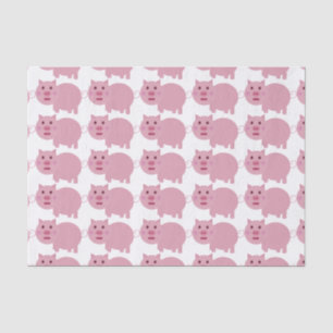 Shy Pink Pig Gift Tissue Wrap Tissue Paper