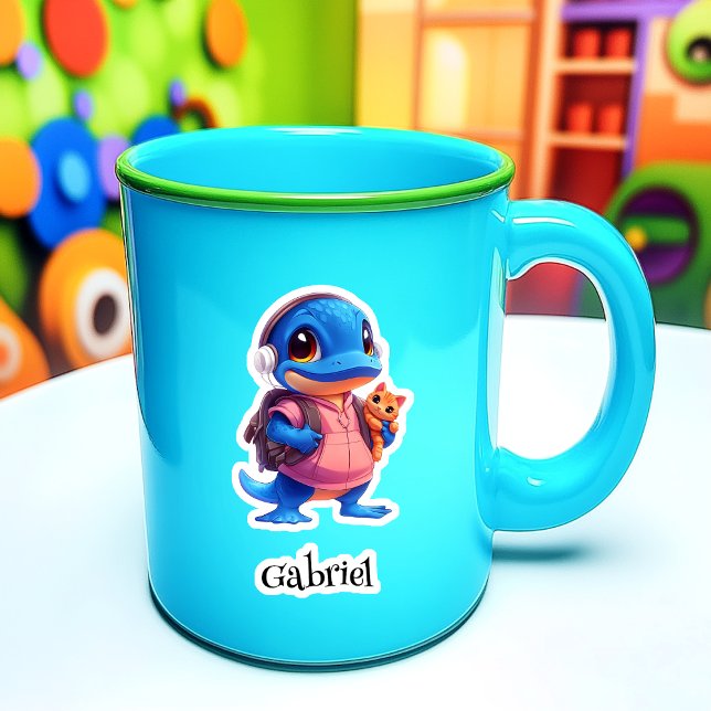 Shy Platypus Personalised Vinyl Sticker (Creator Uploaded)