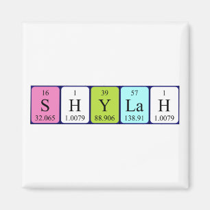 Shylah periodic table name magnet