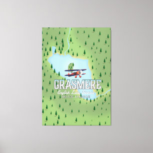Shymbulak Kazakhstan Ski travel poster Canvas Print