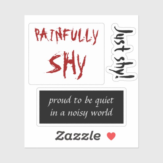 Shyness sticker set Vinyl Sticker (Sheet)
