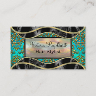 Shyvee Damask Elegant Professional 2" Business Card