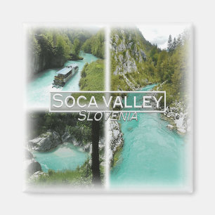 SI0016 Europe, Slovenia, Soca valley, Fridge Magnet