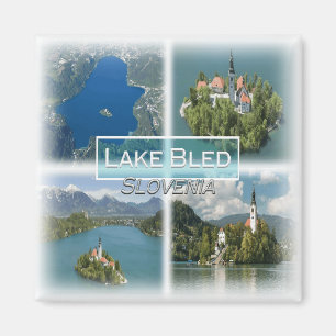 SI0020 Europe, Slovenia, Lake Bled, Fridge  Magnet