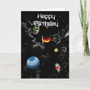 si fi jumping dimension card Happy Birthday