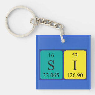 Si periodic table name keyring 4