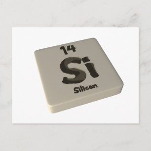 Si Silicon Postcard