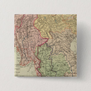 Siam, Burma and Anam 15 Cm Square Badge