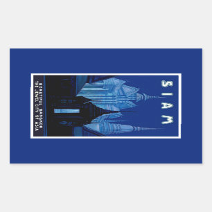 Siam Rectangular Sticker