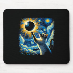 Siamese Cat 2024 Van Gogh Starry Night Siamese Cat Mouse Mat