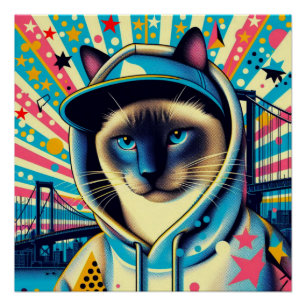 SIAMESE CAT 4 POSTER