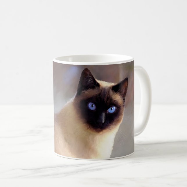 Siamese Cat 613 Coffee Mug (Front Right)