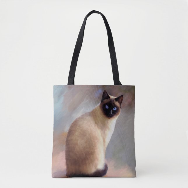 Siamese Cat 613 Tote Bag (Front)