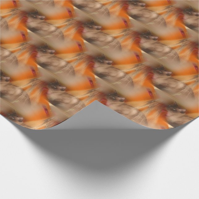 Siamese Cat Animal Pattern Wrapping Paper (Corner)