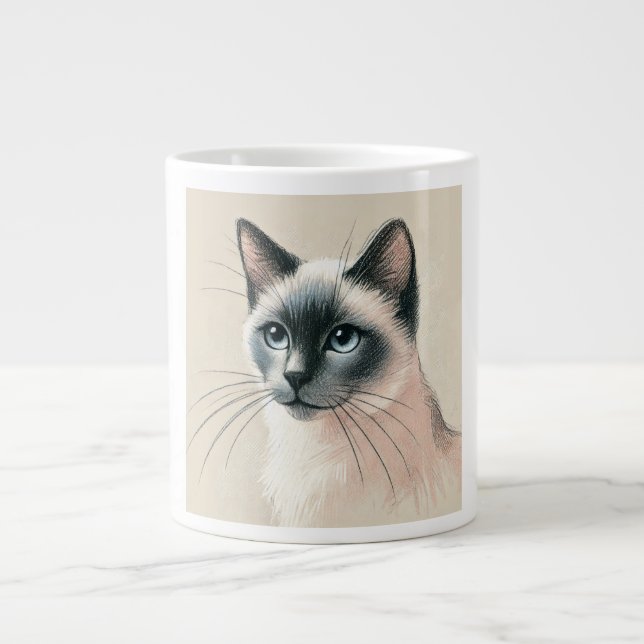 Siamese Cat Art mug – Cute Pet Lover Gift (Front)