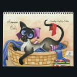 Siamese Cat Artwork by AmyLyn Bihrle Calendar<br><div class="desc">Collection of my Siamese Cat Series</div>