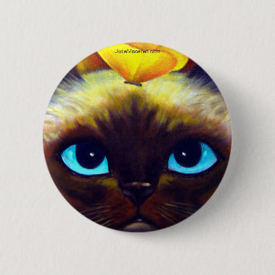 SIAMESE CAT BUTTON