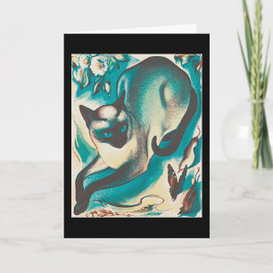 Siamese Cat, by Agnes Parker,  Card