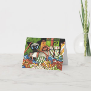 Siamese Cat by BiHrLe Christmas Card