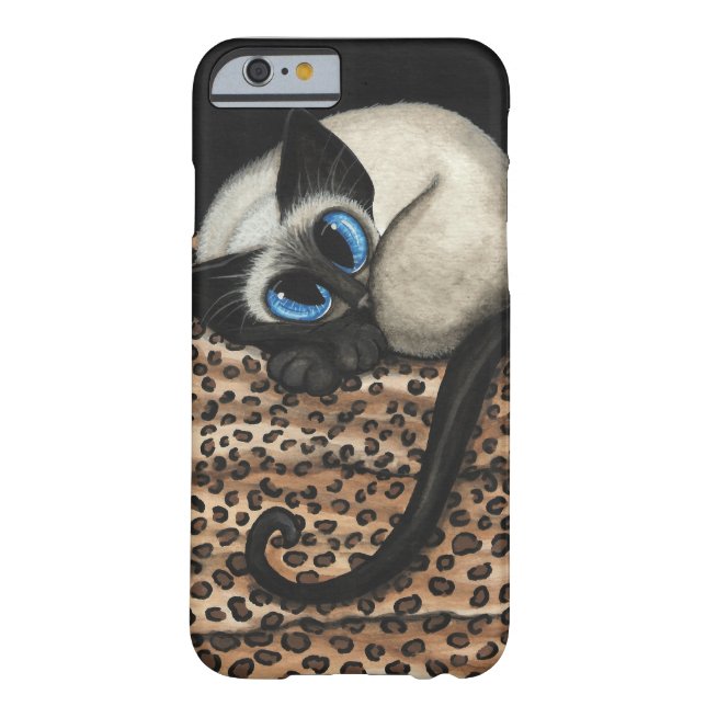 Siamese Cat by Bihrle iPhone 6 Case (Back)