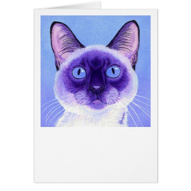 Siamese Cat Card (Front)