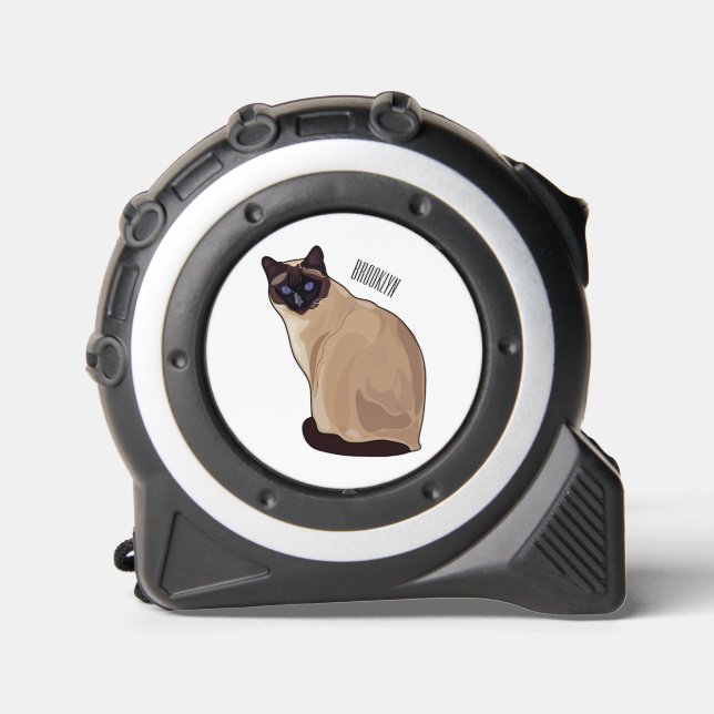 Siamese cat cartoon illustration  1 (Front)