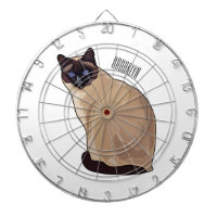 Siamese cat cartoon illustration 