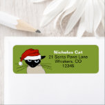 Siamese Cat Christmas Funny Santa Return Address<br><div class="desc">Bring smiles to everyone on your list this Christmas with these funny return address labels featuring a Siamese cat in a Santa hat. Easily customise with your own text. This cute design is also featured on holiday cards,  home decor and more fun stuff for kitty lovers.</div>