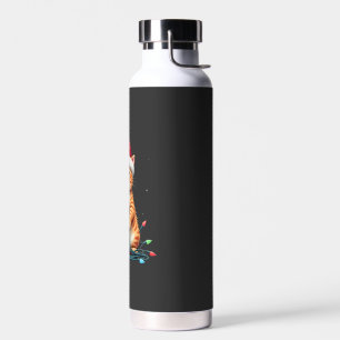 Siamese Cat Christmas V-Neck (1) Water Bottle