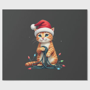 Siamese Cat Christmas V-Neck (1) Wrapping Paper