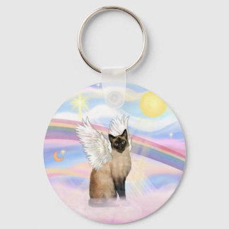 Siamese Cat - Clouds Key Ring