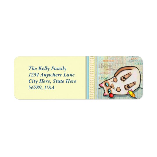 Siamese Cat Custom Return Address Labels