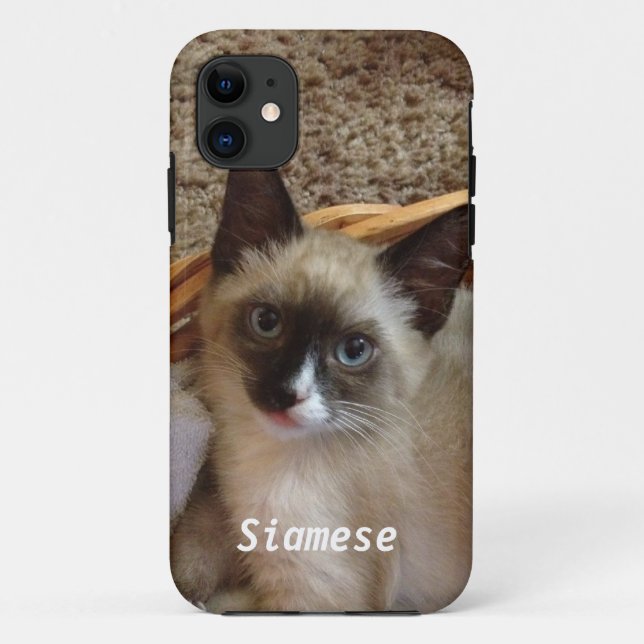 Siamese cat cute Case-Mate iPhone case (Back)